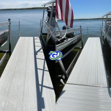 Alpena dock cleaning